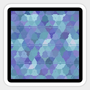 Purple and Turquoise Mosaic Tribal Sticker